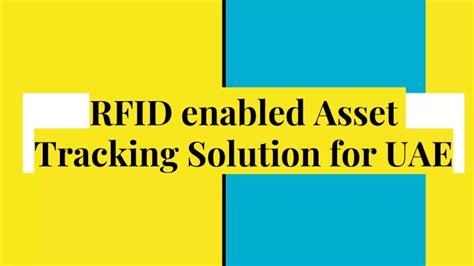 RFID Solutions For Asset Tracking UAE 